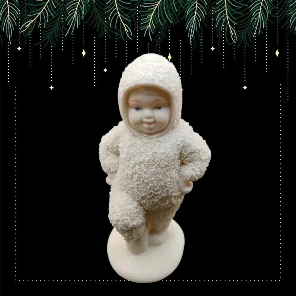 Department 56 snowbabies lot of 6 christmas figurines beige color